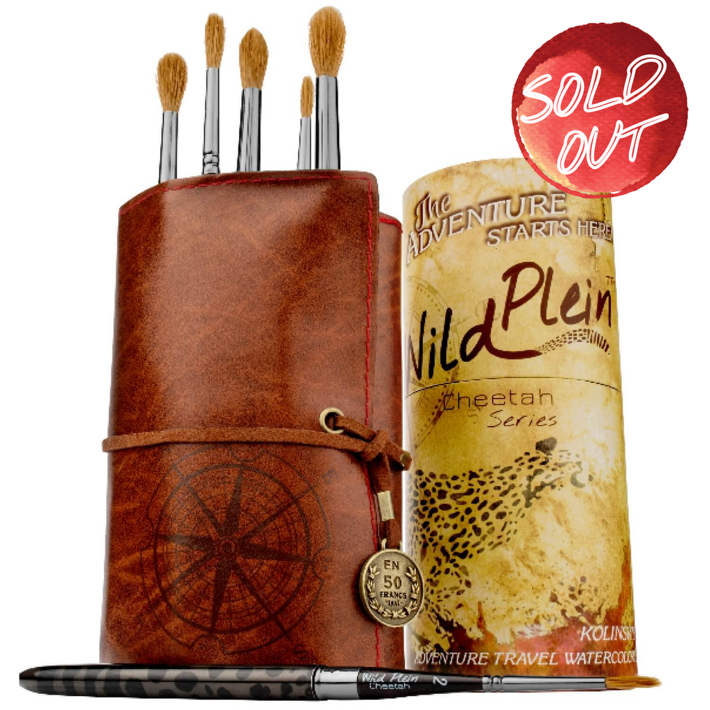 Wild Plein Kolinsky Sable Blend Watercolor Travel Brush Set (SOLD OUT)